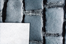 Moquette Carfloor® 400 N "Pavés gris" 150 cm x 10 m