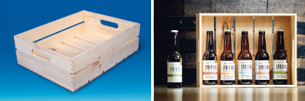 Cagette de présentation en bois