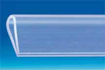 Profil "U" pinçant PVC transparent 380 mm