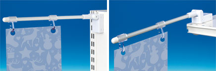 Potence droite articulée avec crochets