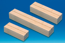 Socle bois une rainure pour format A6 28 mm