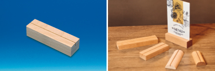 Socle bois une rainure pour format A5 28 mm
