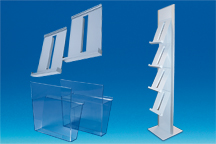 Totem métal pour porte-brochures en 167.4 cm