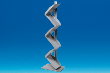 Porte-brochures métal zig-zag 6 x A4