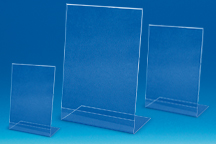 Porte-visuel incliné PET transparent format A3 vertical