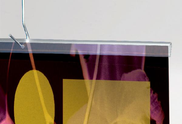 Profil U pinçant transparent perforés