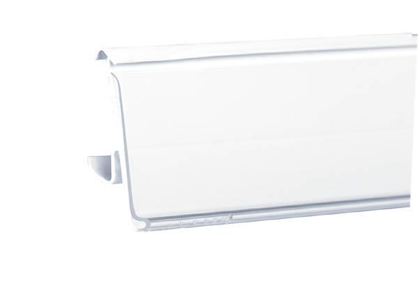 PE extrudé blanc 1 position pour tablette TEGOMETALL® - 46 x 988 mm