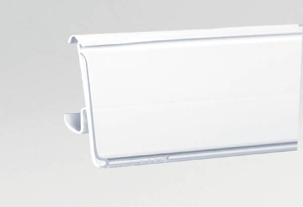 PE extrudé blanc 1 position pour tablette TEGOMETALL® - 46 x 988 mm
