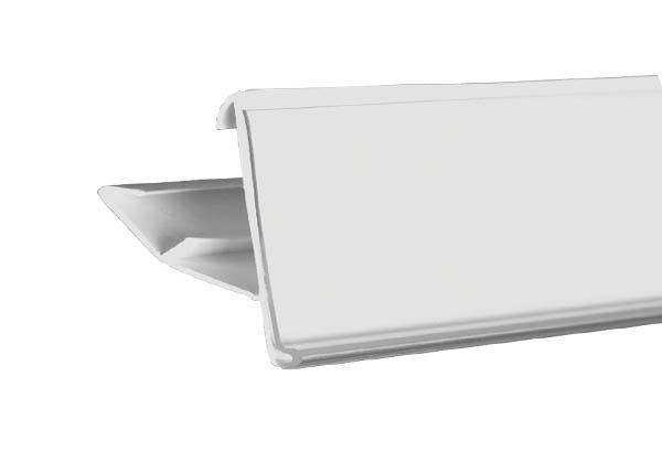 PE extrudé transparent 2 positions pour tablette TEGOMETALL® - 46 x 1318 mm