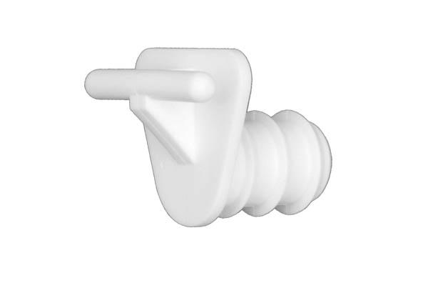 Embout broche perroquet pour tube de Ø 17 mm - Sans blocage