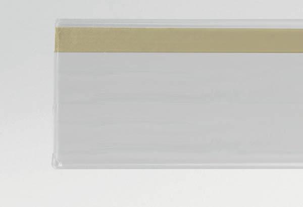 PE adhésif double face film extrudé transparent pour PE 60 mm - 65 x 1330 mm