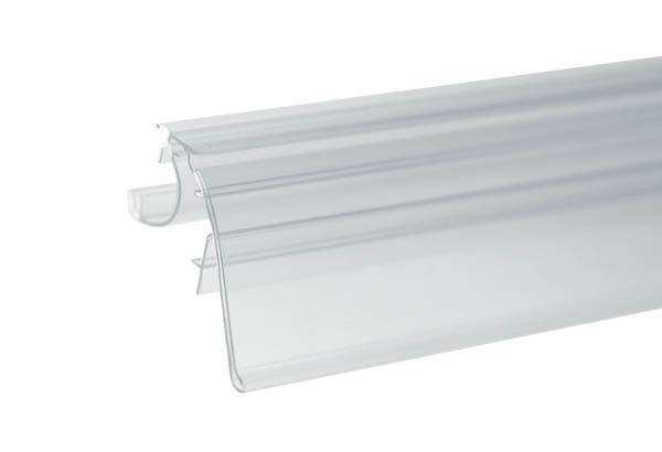 PE extrudé transparent pour tablette LINDERA - GONDELLA - EVOLUMAG - 45 x 988 mm