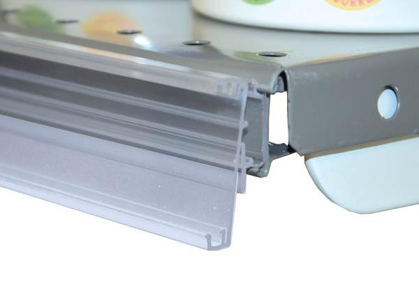 Profil EASYFIX pour mobilier avec gorge en C - 38 x 1318 mm