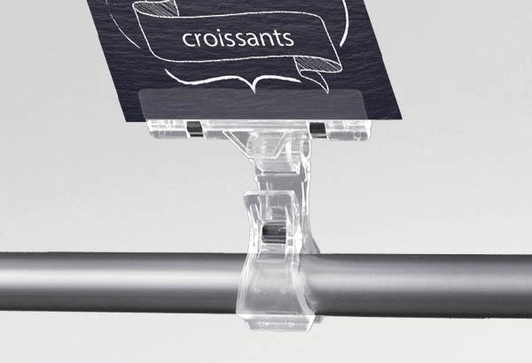 Pince ressort base tube crantée - 80 x 15 mm - Multi inclinaison