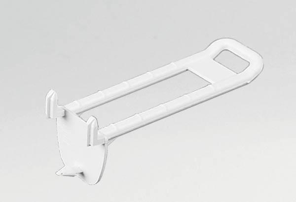 Broche plastique double auto-perforante de Ø 6 mm blanche - Longueur 100 mm