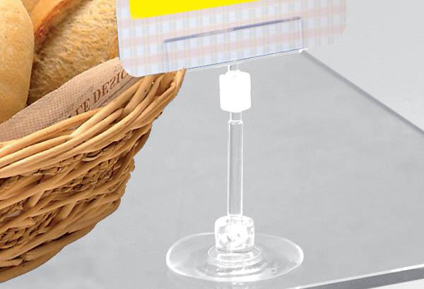 Pince plate articulée avec base ventouse de Ø 45 mm - Tige de 50 mm