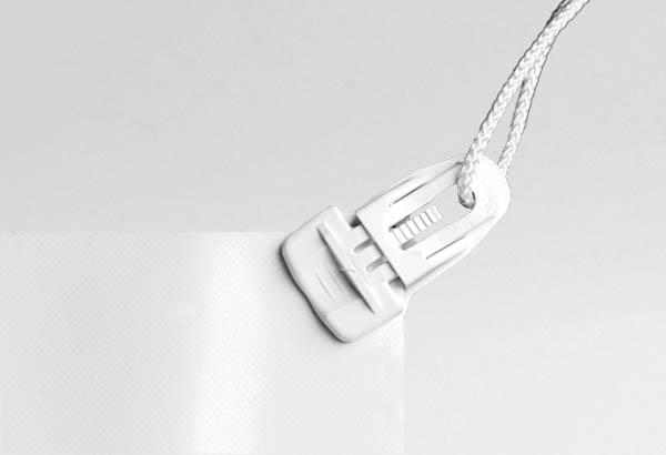 Attache maxi clip autobloquant pour calicot de 5 mm d'épaisseur maximum