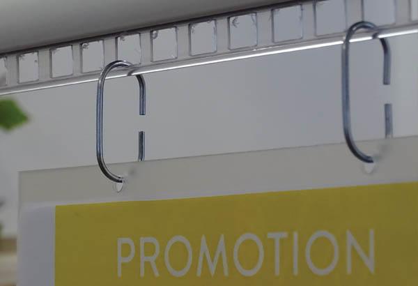 Crochet en "C" avec fil métal de Ø 2 mm - Hauteur 40 mm