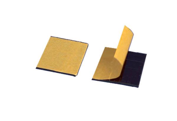 Pastille carée magnétique adhésivée - 25 x 25 mm