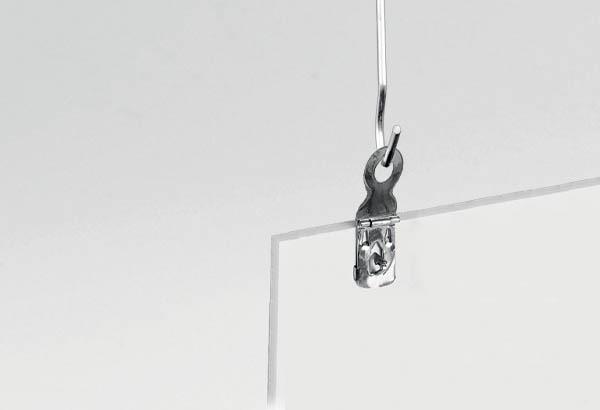 Pince clip en métal spécial plaque mousse - Hauteur 47 mm