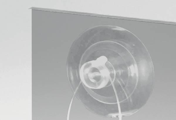 Double ventouse de Ø 46 mm avec tête champignon