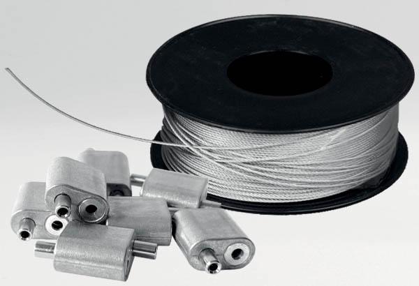 CABLE 50m + 30GALETS AUTOBLOQUANTS