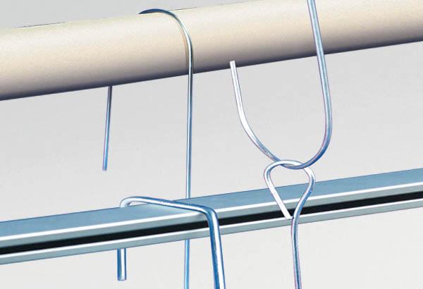 Tige droite adaptable sans crochet - Longueur 1500 mm