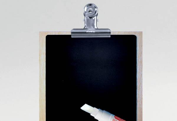 Pince à dessin nickelé avec ressort - Largeur 52 mm