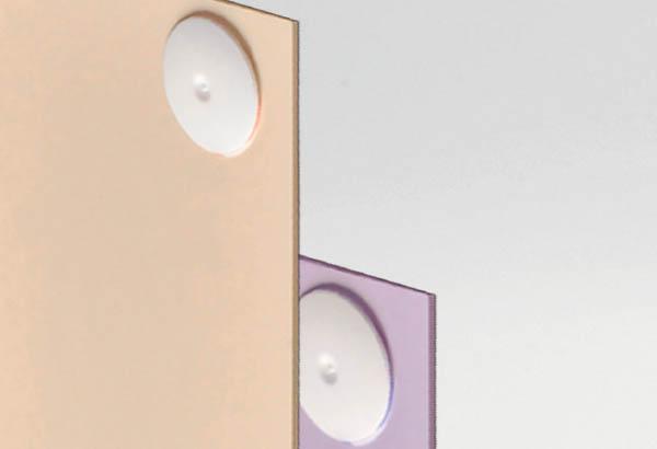 Rivet pression non permanent Ø 10 mm blanc - Serrage 1.5 mm