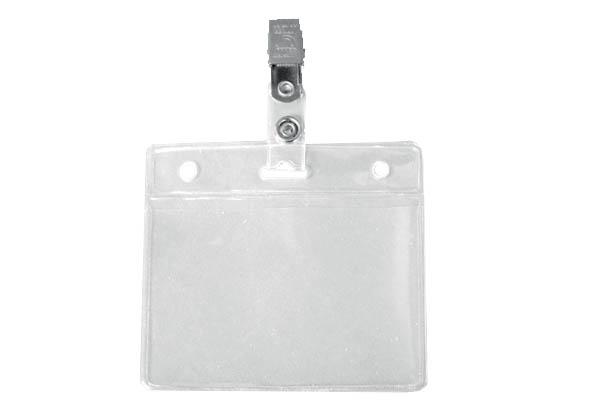 Pochette en PVC souples pour badge porte nom - 92 x 52 mm