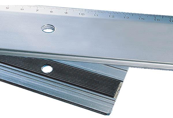 Règle plate antidérapante en aluminium - 1000 mm