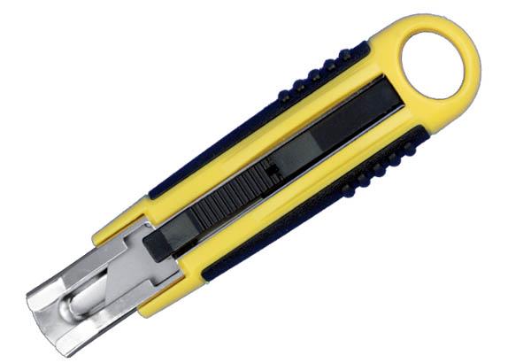 Cutter de sécurité avec lame rétractable de 18 mm