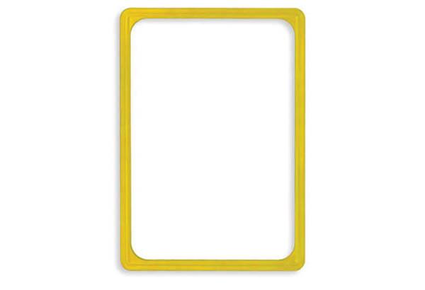 Cadre jaune en PVC - Format affichette A3