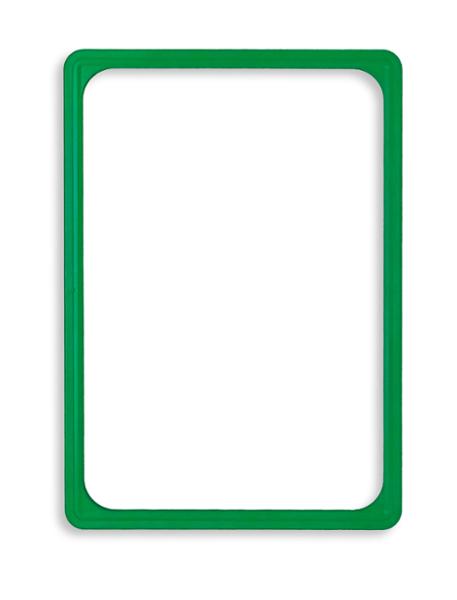 Cadre vert en PVC - Format affichette A5