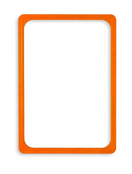 Cadre orange en PVC - Format affichette A4