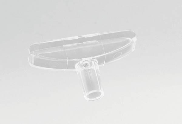 "T" de liaison transparent pour tige de Ø 10 mm et cadre A5 à A3