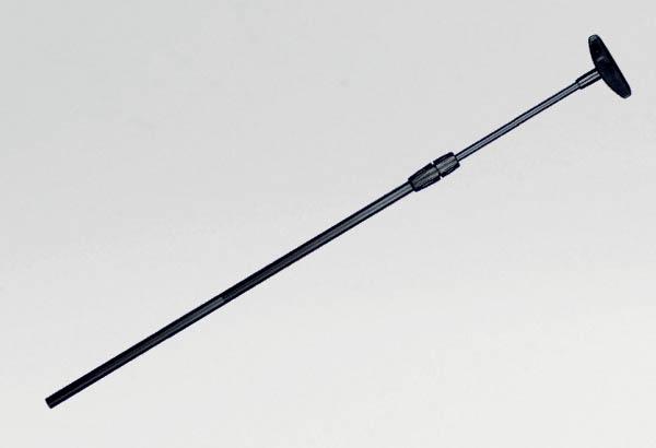 Tige télescopique noire fibre de verre de 320 à 620 mm avec "T" de liaison