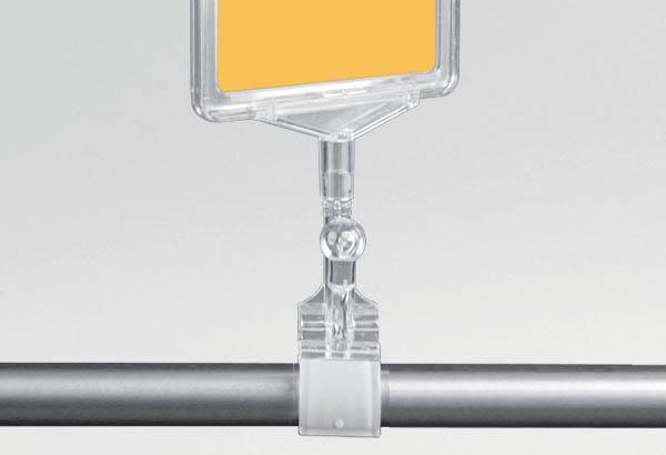 Pince tube orientable droite - gauche pour support 30 mm d'épaisseur - Rotation à 360°