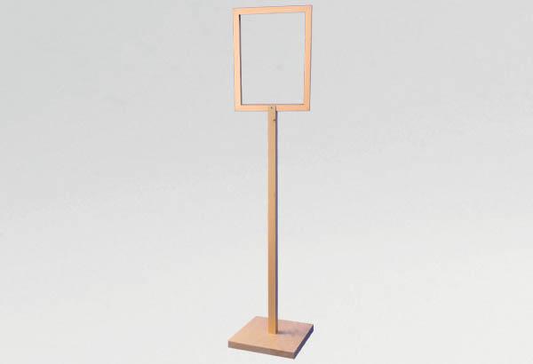 Kit cadre sur tige avec pied en bois - Position verticale ou horizontale