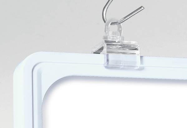 Crochet de suspension fermé de 20 x 16 mm - Fixation haute - Rotatif à 360°