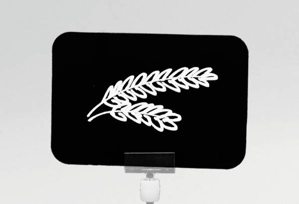 Plaque ardoise en polystyrène pour cadre PVC et bois - Format A7