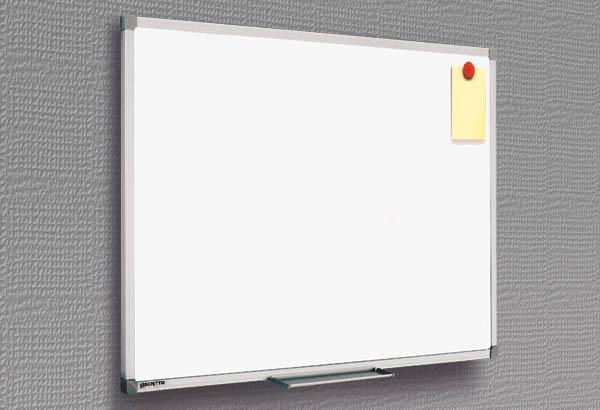 Tableau blanc magnétique effaçable avec profil en aluminium - 1500 x 1000 mm