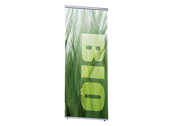 Porte affiches fixe sur pied en aluminium - 600 x 2000 mm