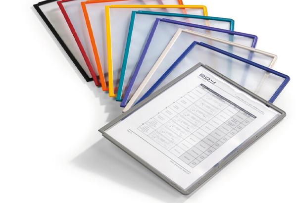 Lot de 10 pochettes multicolors pour les porte-pochettes - Format A4