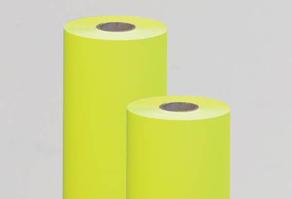 Bobine de calicot Superstrong® jaune fluo de 115g - 1000 mm x 50 m