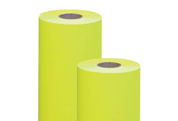Bobine de calicot Superstrong® jaune fluo de 115g - 1000 mm x 100 m