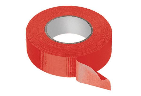 Toile GAFFER Ultramarque® adhésivée 1 face de 50 mm x 50 m - Rouge