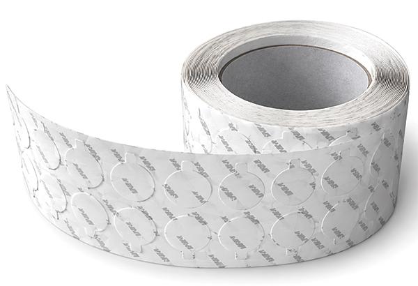 Rouleau de 1000 pastilles adhésives TESA® 51970 + languette - Ø 20 mm