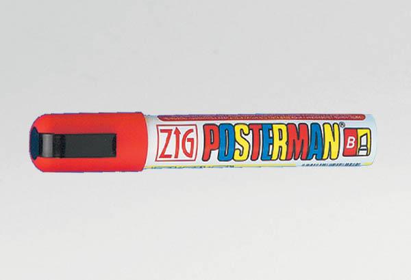 Marqueur craie Posterman® - Pointe rectangulaire de 15 mm rouge