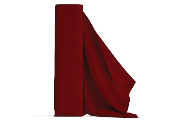 Rouleau de tissu uni aspect satiné de 150 cm x 50 m - Bordeaux